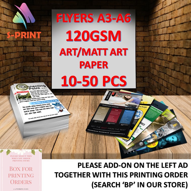 50 x A3 Poster printing onto 120gsm paper 