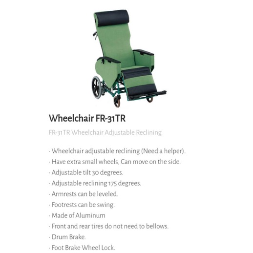 Wheelchair Adjustable Reclining (Kuching Ready Stock) Shopee Malaysia
