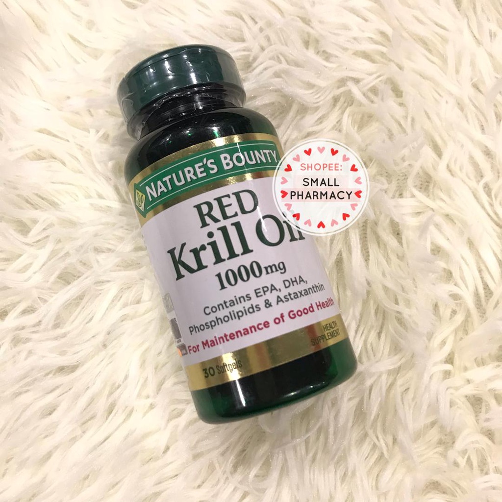 Nature's Bounty Red Krill Oil 1000mg 30's Softgels 729751 Shopee Malaysia