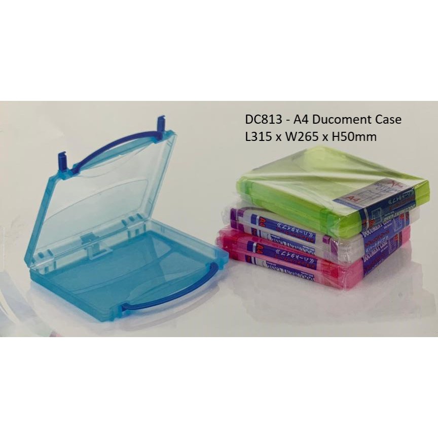 A4 Size Plastic Document Case with Handle 50mm thick DC813 Shopee
