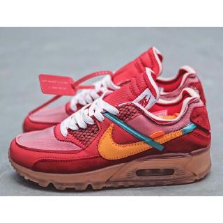 off white nike air max 90 university red