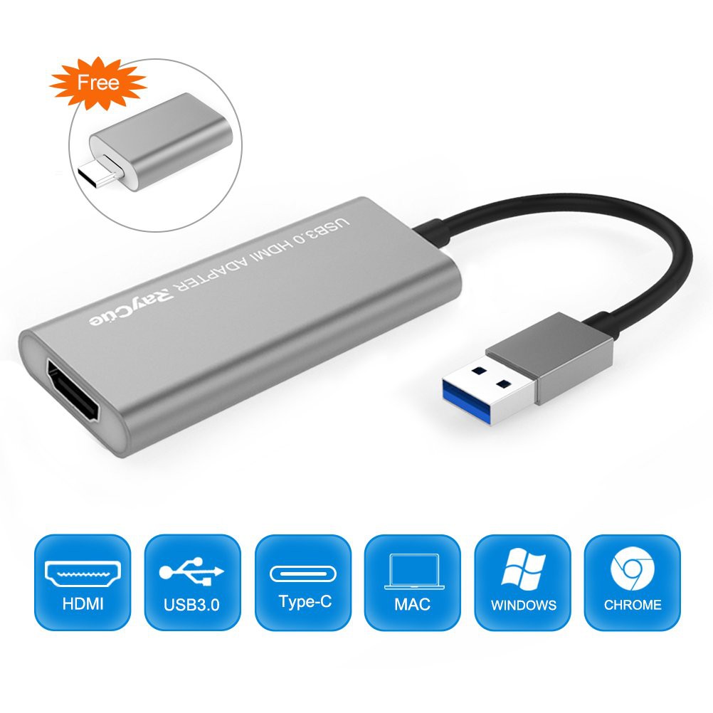 USB3.0 Adapter Converter with DisplayLink Chipset for Multiple Monitors
