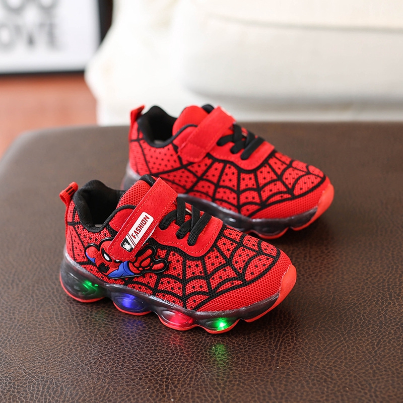 spiderman led shoes