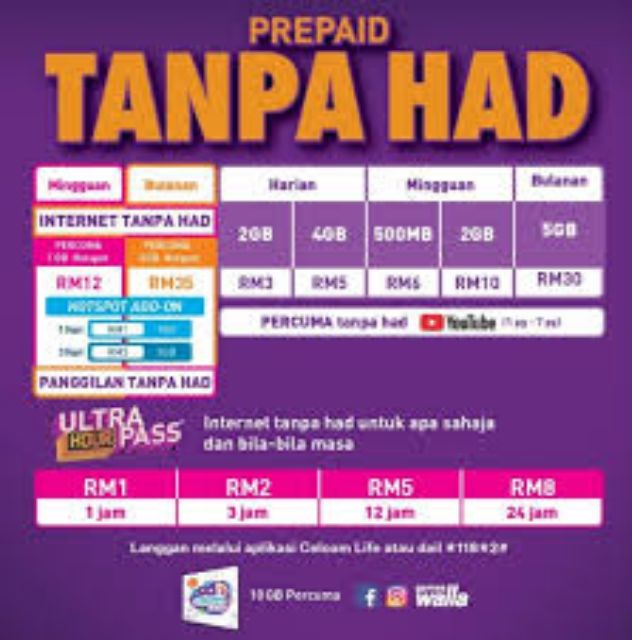 Celcom Xpax Rm35 100gb Internet Plan Subscription Shopee Malaysia