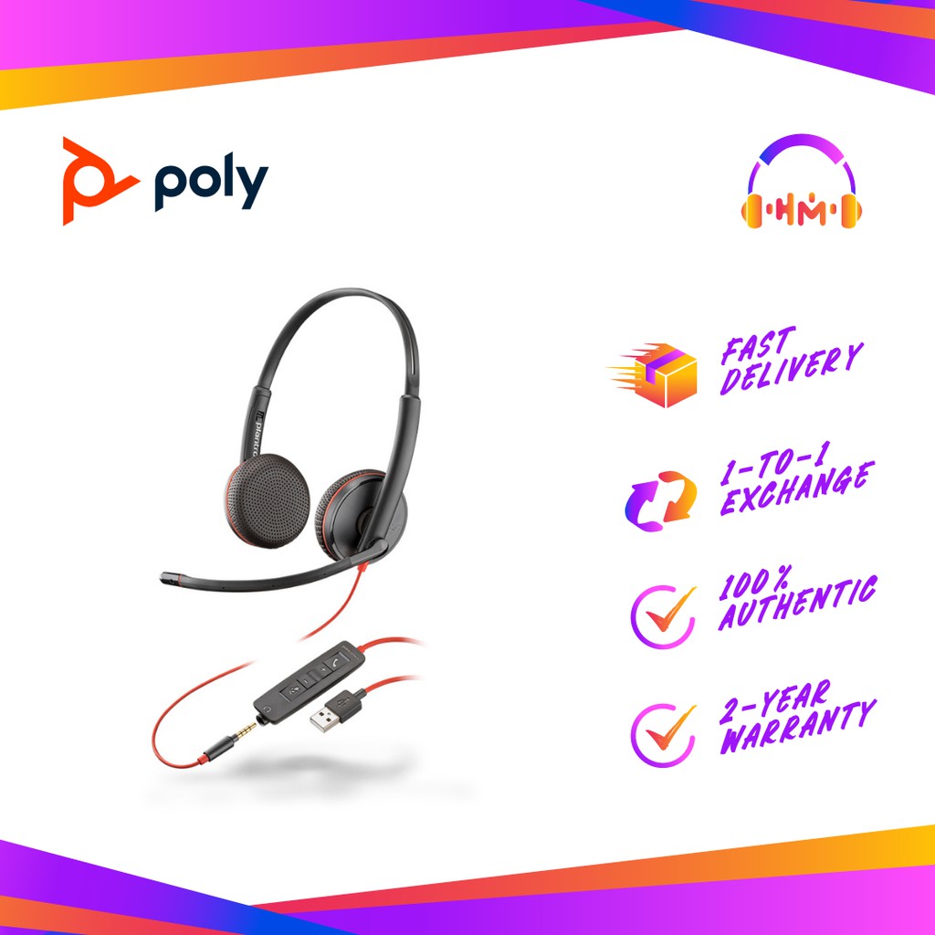 poly blackwire c3225 headset