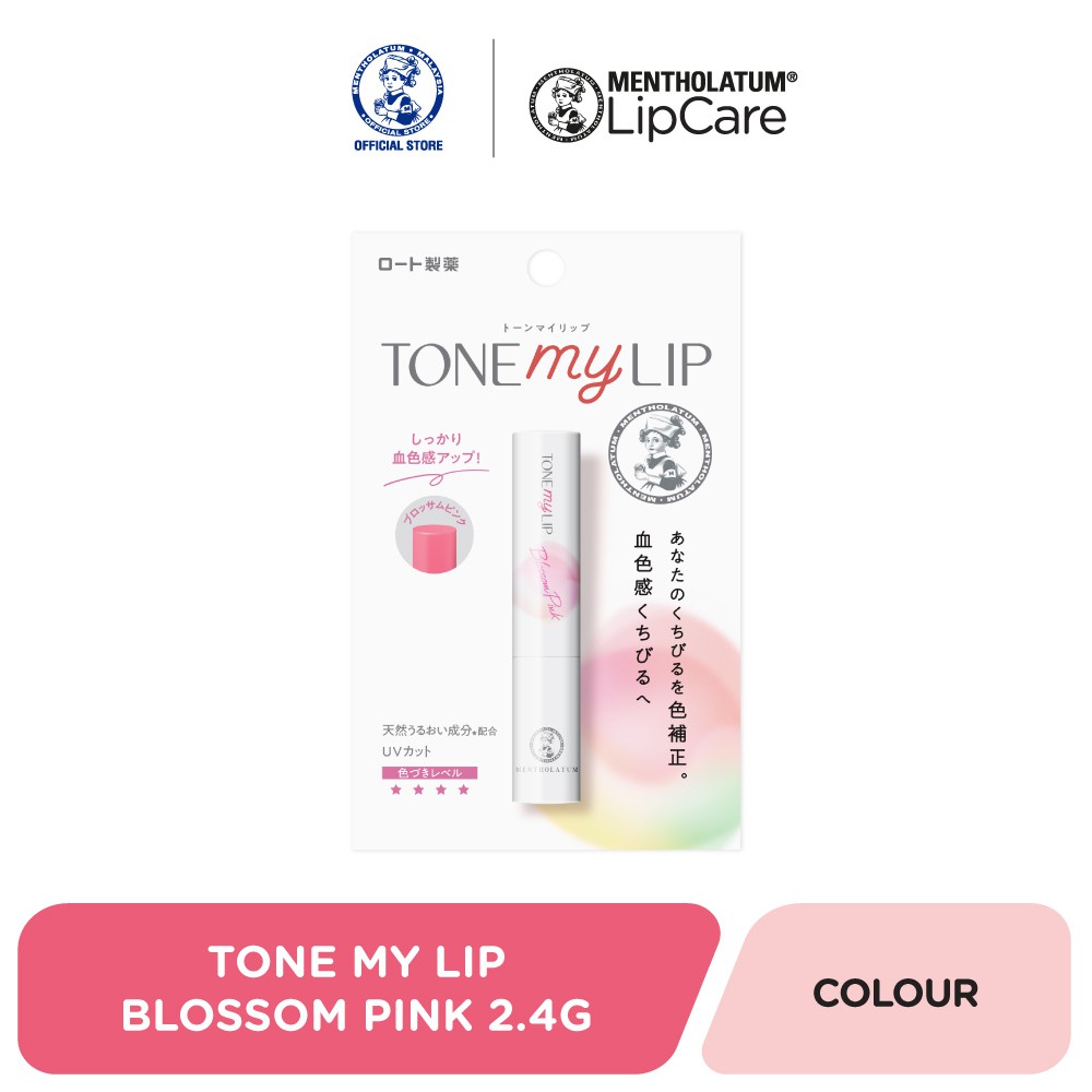 Mentholatum Tone My Lip Blossom Pink [For Pale & Dull Lip/ Color