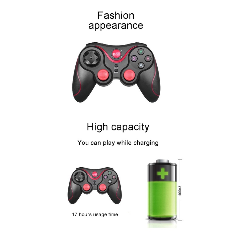 Essential Must Gamepad X3 Wireless Bluetooth Joystick PC Android Game Console Controller Terios IOS Phone/ Tablet /PC... - Image 4