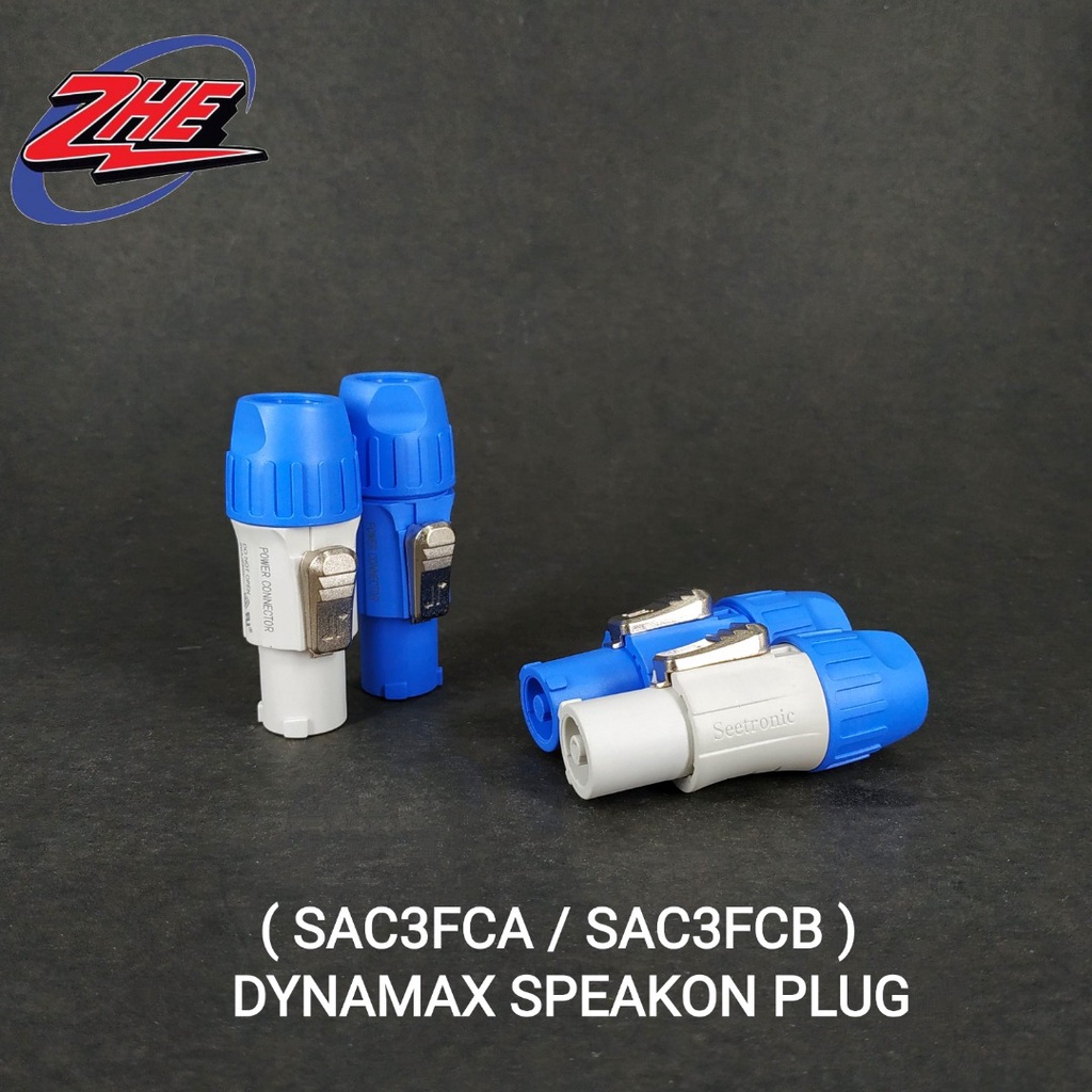 ( SAC3FCA / SAC3FCB ) DYNAMAX 20A 250VAC SPEAKON PLUG 3 PIN MALE