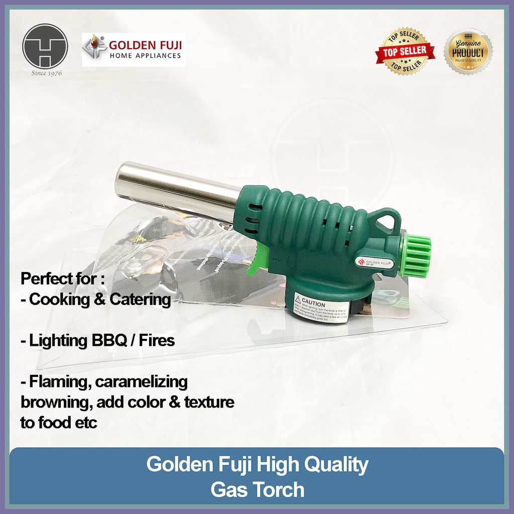 [TeoHin] Golden Fuji High Quality Gas Torch, Flame Gun, Butane Gas, Gas Tin, Lighter, Vapour Pressure, Sushi Burner