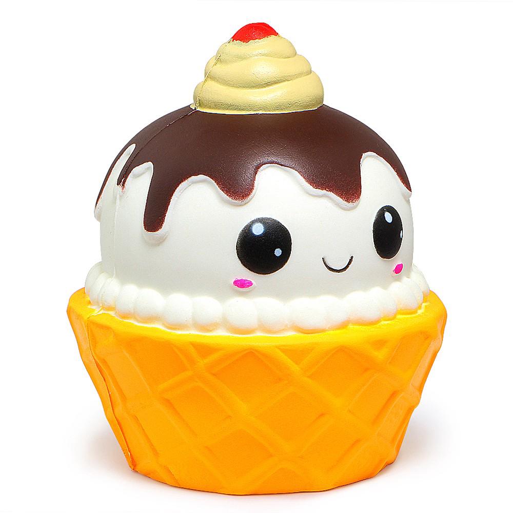 Jumbo Squishy  Chocolate Ice Cream Squishies Cream Scented 