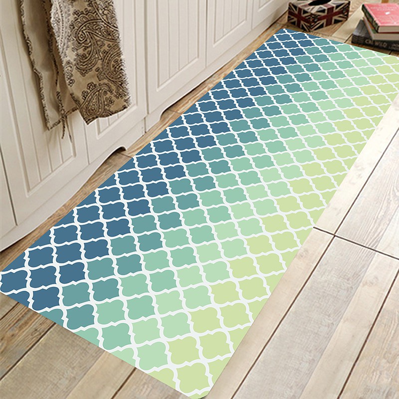 Geometric Trellis Pattern Runner Rug Area Rugs For Kitchen Bathroom Living Room Bedroom Laundry Room Home Decor