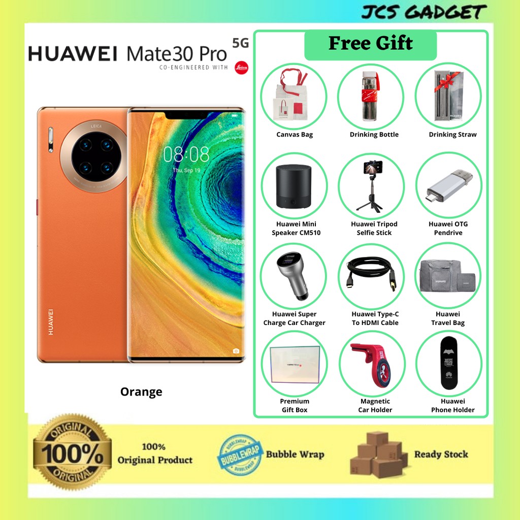 (Ready Stock)HUAWEI Mate 30 Pro 5G (8GB RAM+256GB ROM) + 1 Year ...