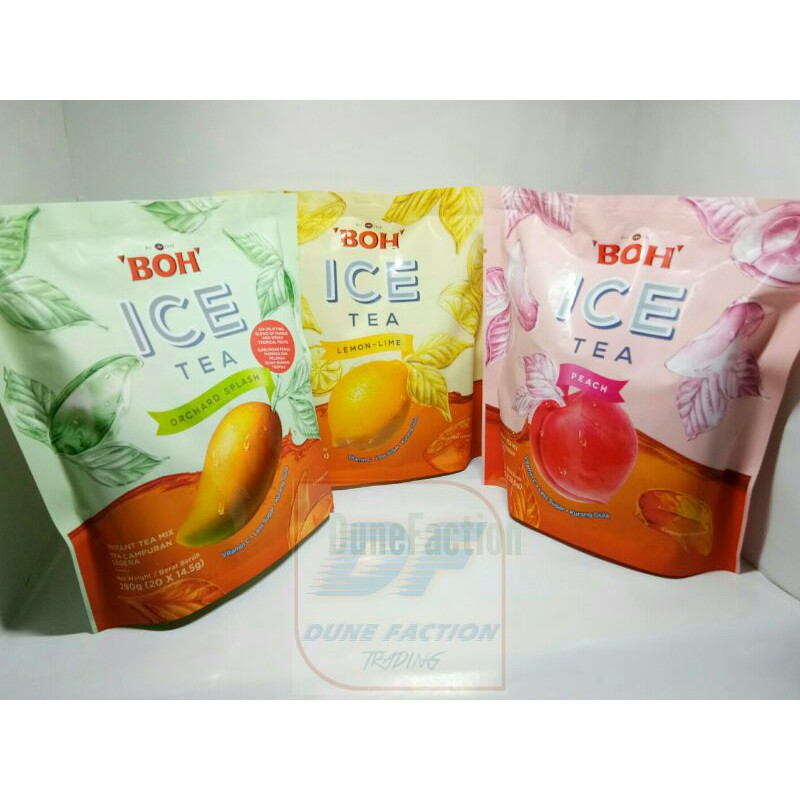 BOH Ice Tea (20's X 14.5gm) Lemon Lime / Orchard Sprash / Peach