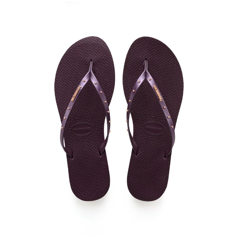 havaianas aubergine