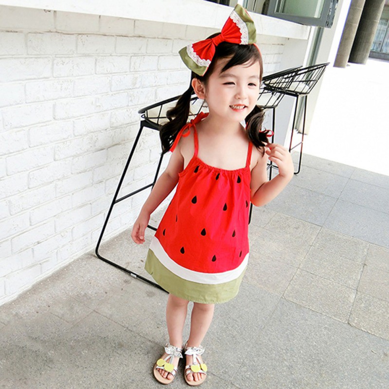 watermelon dress for baby girl