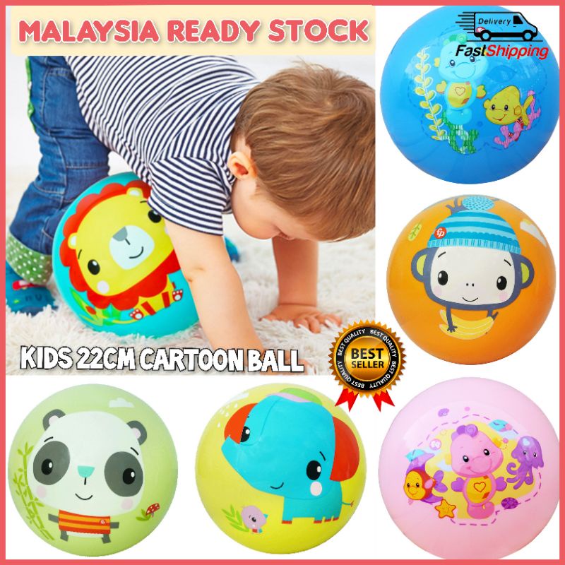 Offer Price22cm Fisher-Price Cartoon Inflatable Pat Ball kids PVC Rubber Training Ball Toys Kids Baby Training Ball