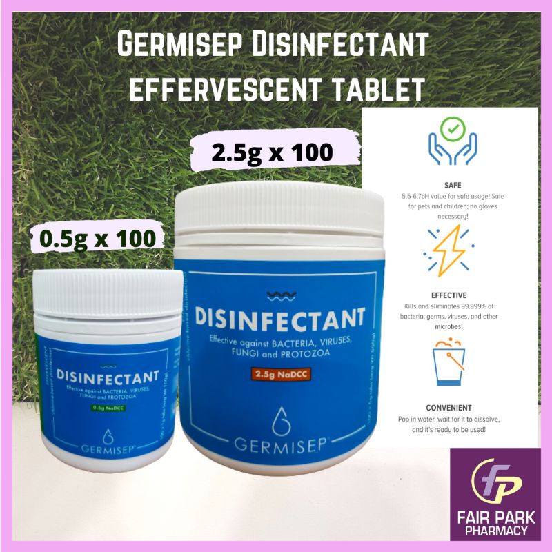 FPpharmacy Germisep Disinfectant Effervescent Tablet (0.5g x 100