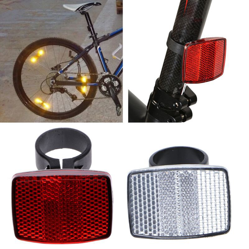 Reliable Have Bicycle Bike Handlebar Reflector Reflective Front Rear Warning Light Safety Lens Must - Image 5
