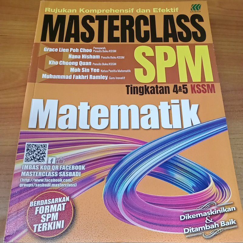 RUJUKAN KOMPREHENSIF DAN EFEKTIF MASTERCLASS MATEMATIK SPM TINGKATAN 4
