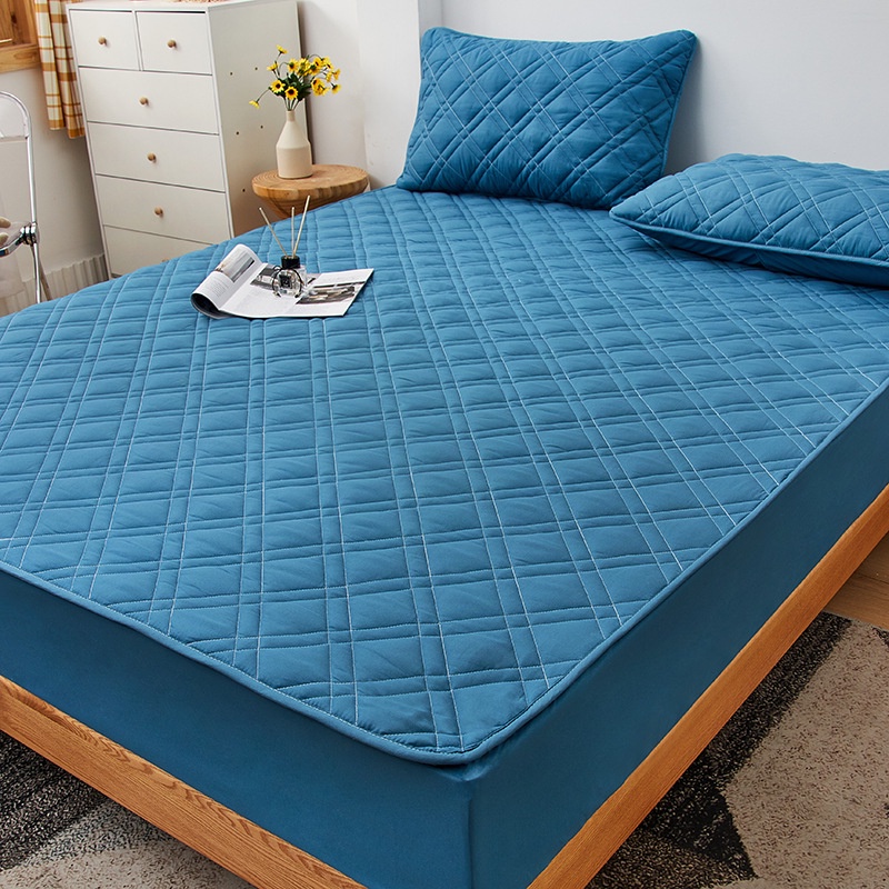 Fitted Bedsheet Queen/King/Single Mattress Protector Cover With Catton