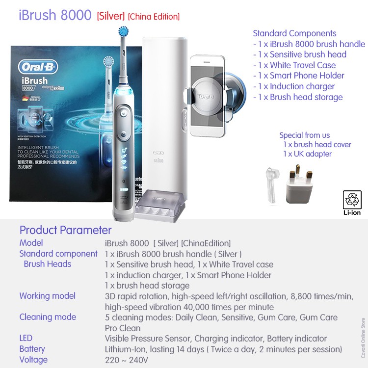 oral b ibrush 8000
