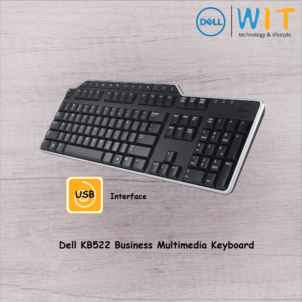 Dell Keyboard KB522 Business Multimedia (English) - Black