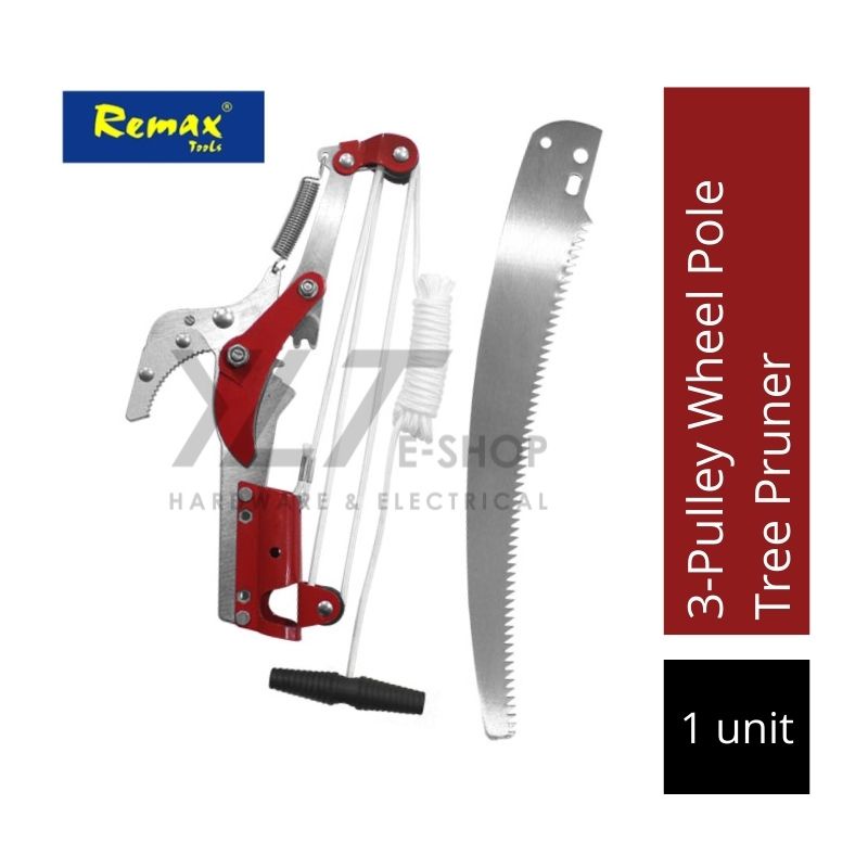 3Pulley Wheel Pole Tree Pruner / Trimming Tree /Saw Tree / Rambutan
