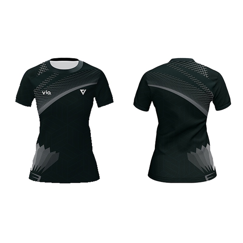 ViQ Microfiber Ladies Slim Fit Sport Jersey (0303) - Uniform Badminton Football Team Jersi Futsal