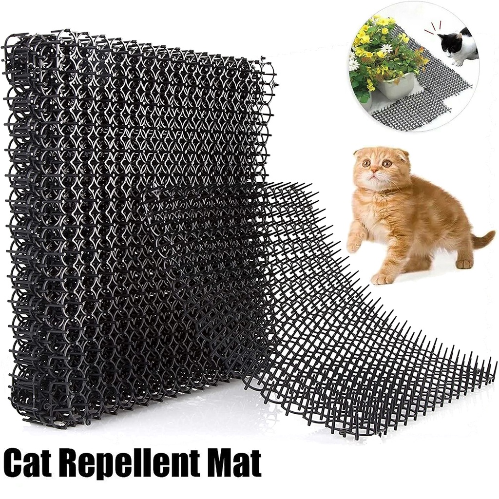 5pcs Animal Repellent Mat Scat Spike Mat Humane Anti Cat Dog Mat Spikes ...