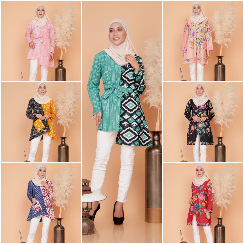 Baju Batik Perempuan 100% cotton by Nab Regalia  Shopee Malaysia