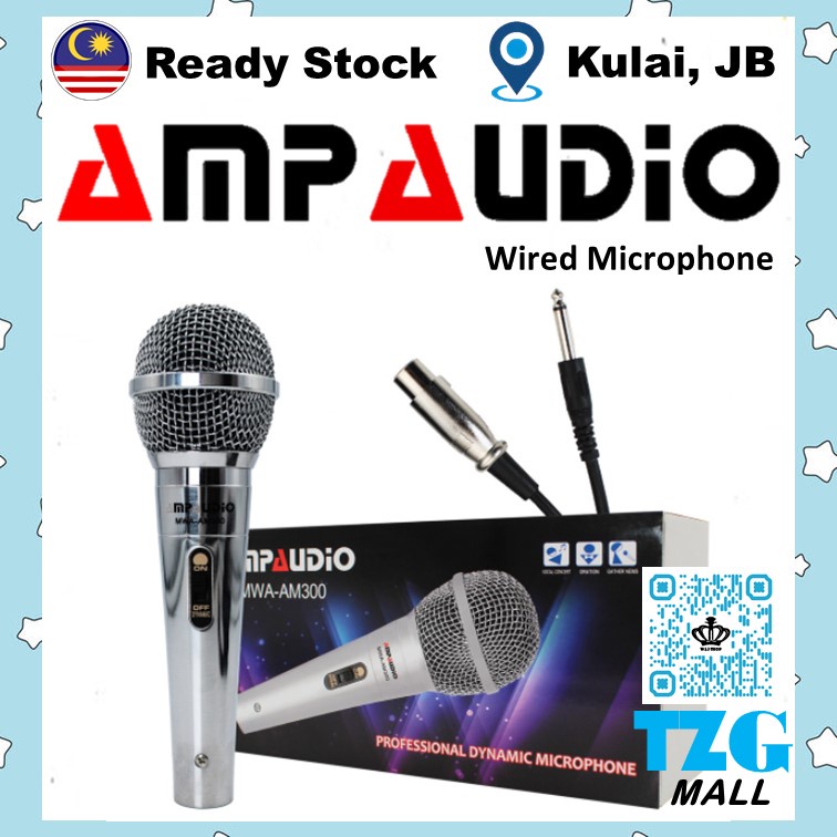 AmpAudio AM300 Karaoke Wired Microphone Professional Singing Vocal