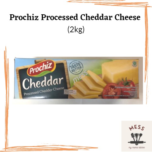 Prochiz Processed Cheddar Cheese Block/Keju Cheddar (2kg) Shopee Malaysia