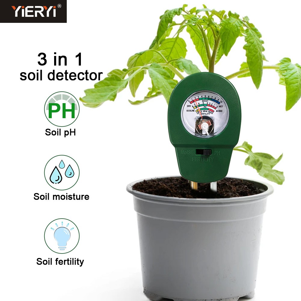 [New product] 3 in 1 PH/humidity/fertility soil meter Portable soil tester Gardening tree planting paddy field irrigation soil fertility meter