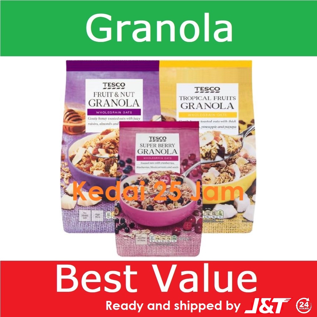 T Granola & Muesli Tesco Lotus's [Tropical Fruit 1kg] [Fruit Nut