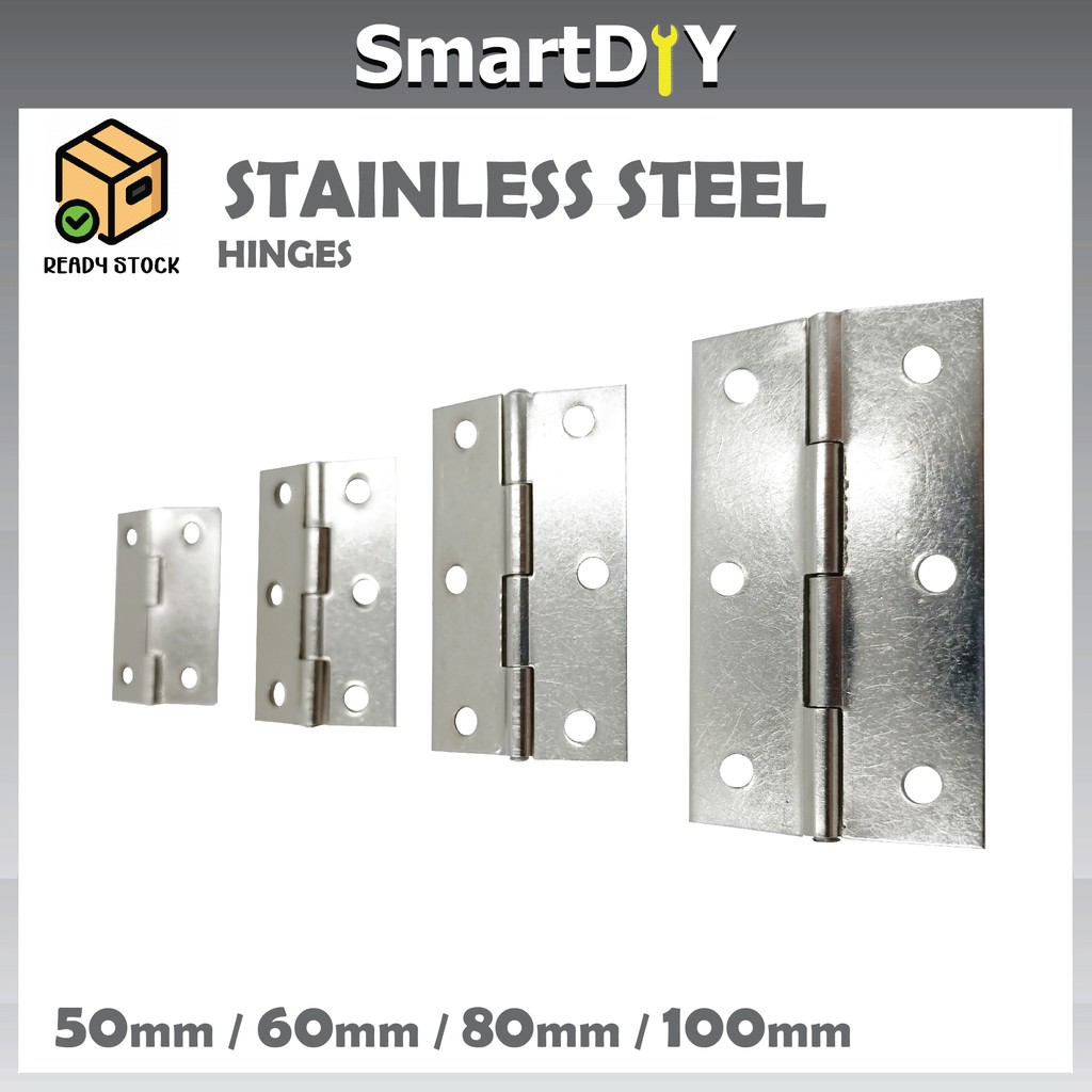 35 / 45 / 55 / 65mm Stainless Steel Door Hinge / Ensel Pintu Kayu