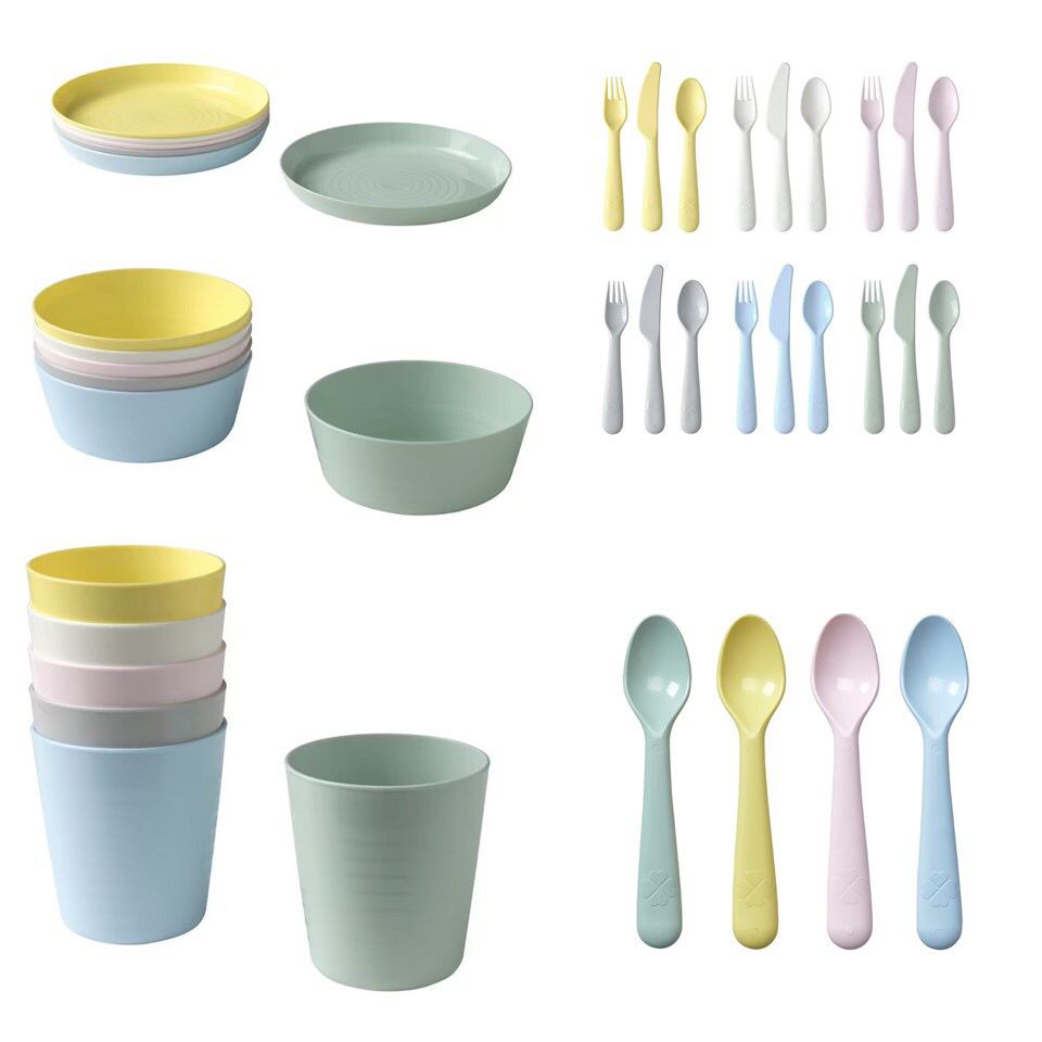 IKEA CUTLERY SET IKEA KALAS KIDS CUTLERY SET SPOON BOWL PLATE MUG FORK