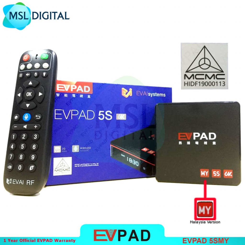 Evpad 5s My Android Tv Bx 216gb Shopee Malaysia 6967