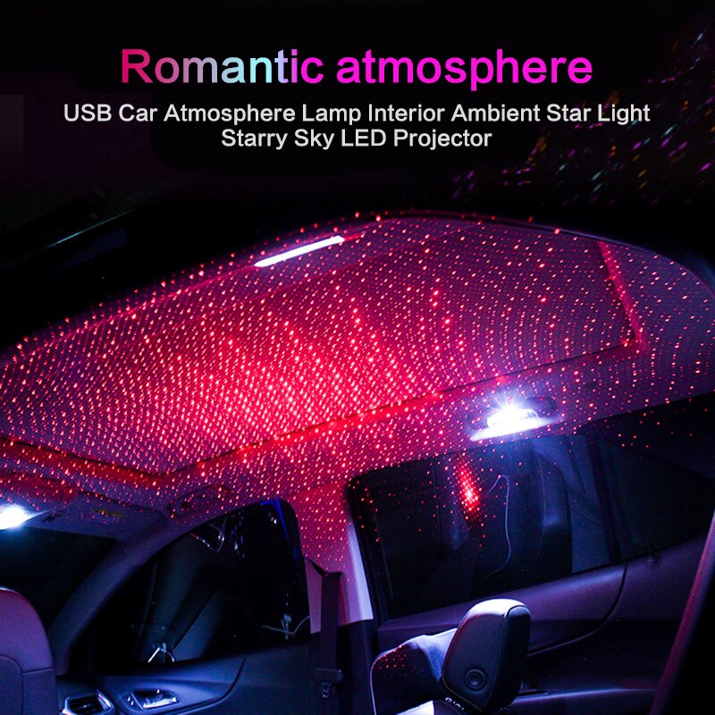 Ausida Car Ambient Light Car Starry Usb Modified Roof Interior Decor Light Star Sky Ceiling Projector Free Installation Atmosphere Lamp Shopee Malaysia