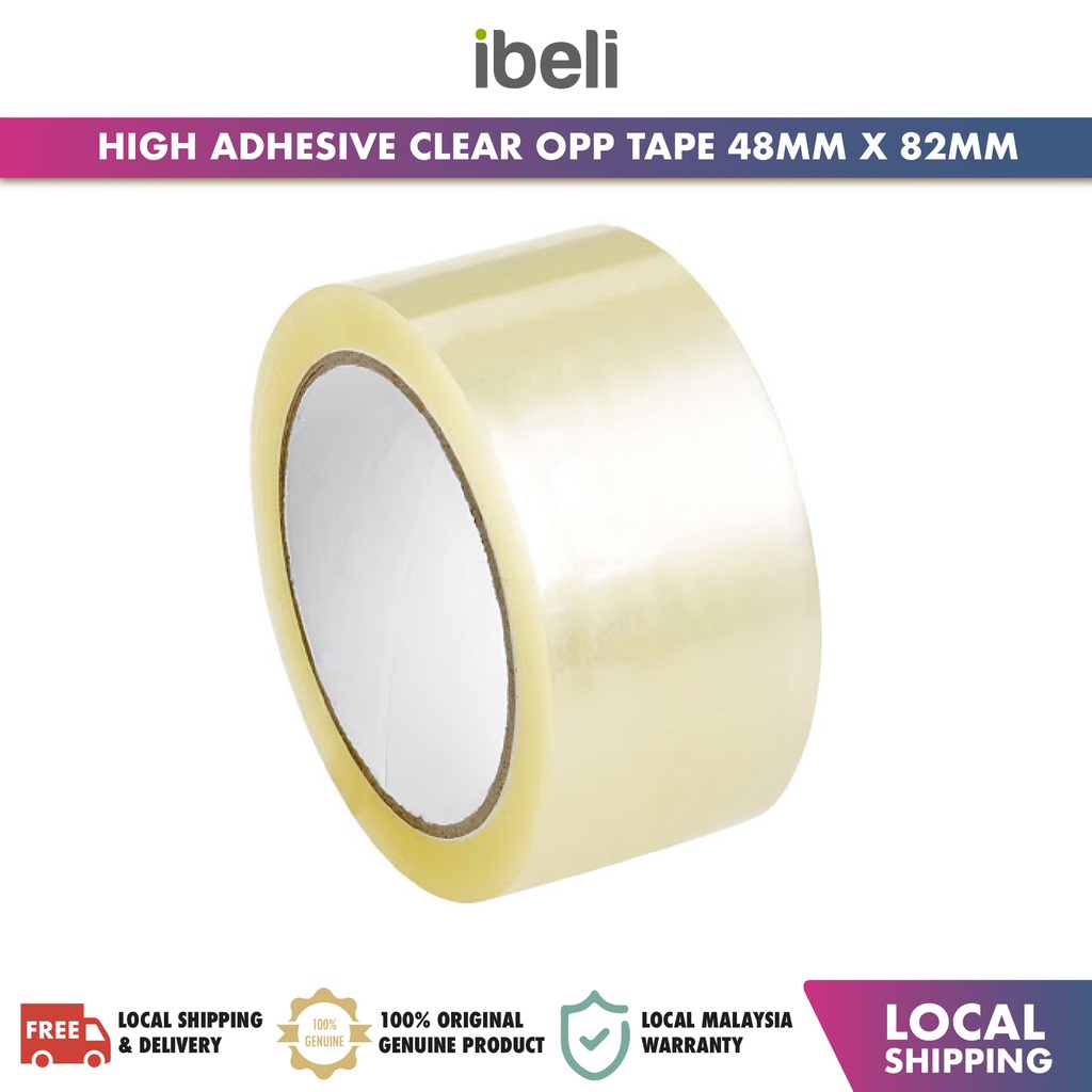 High Adhesive Clear Opp Tape 48mm x 82mm Selefon Tape Selefon Tap Opp ...