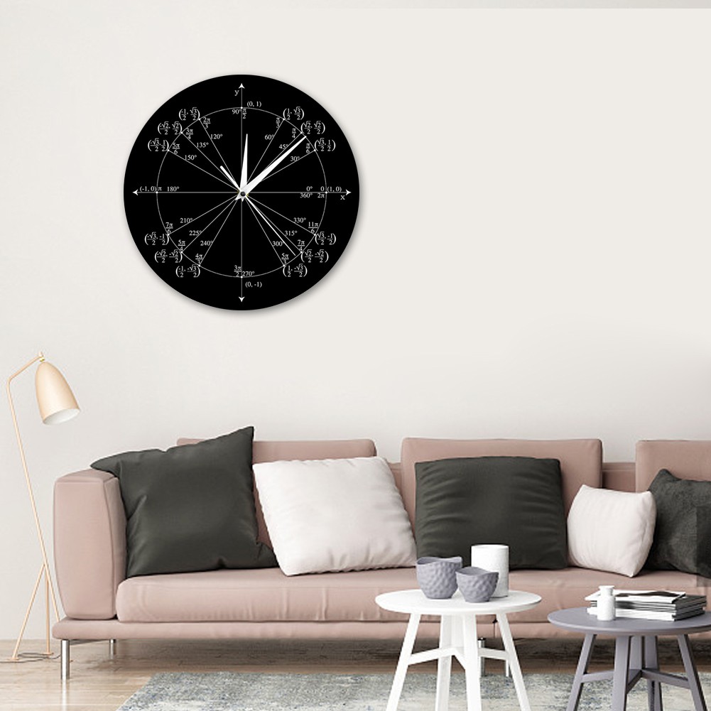 Lucky Gift Unit Round Teacher Wall Clock Triangle Preschool