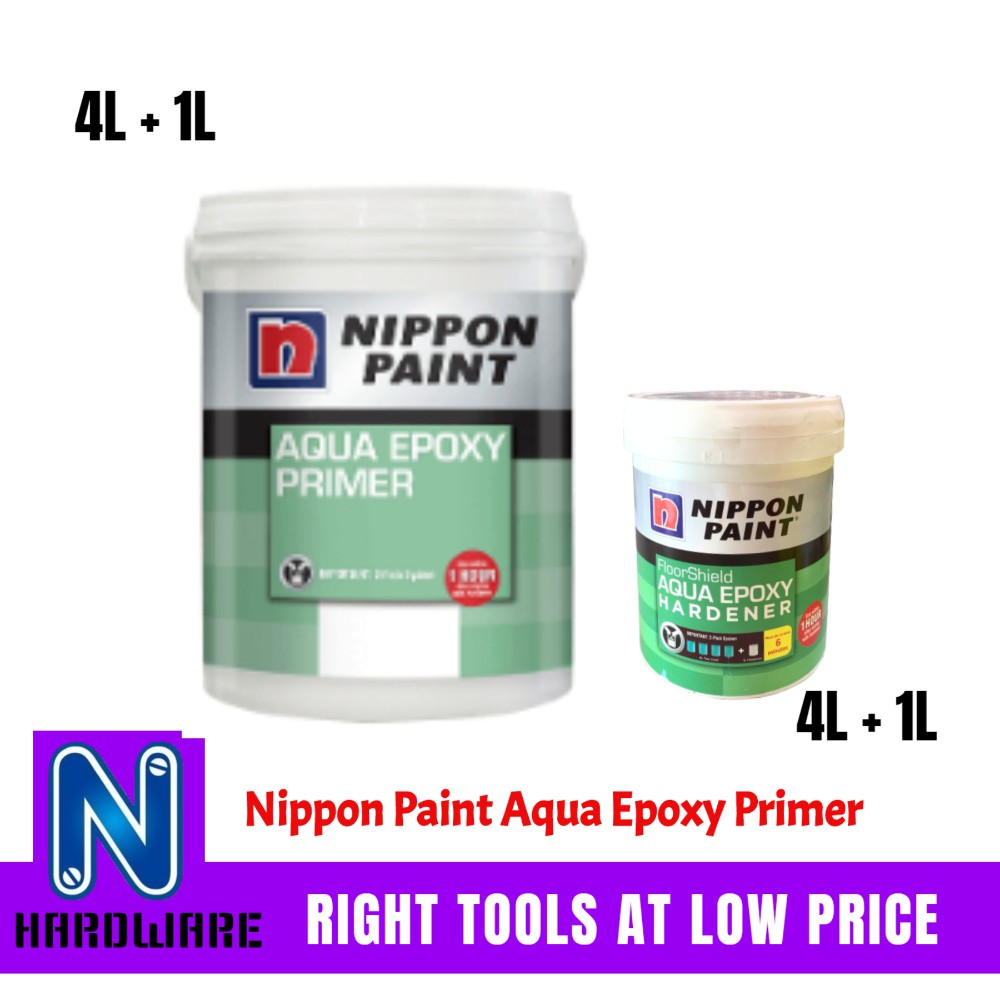 Nippon Paint Floor Shield Aqua Epoxy Primer 5L 5 Liter Shopee Malaysia