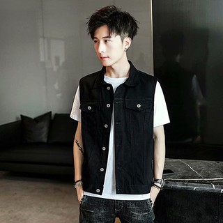 mens vest with jeans