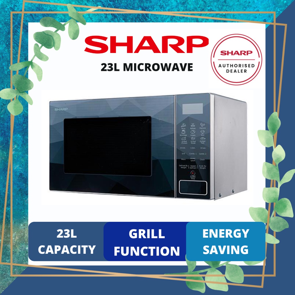 Sharp Microwave Oven with Grill (23L) R709EK Shopee Malaysia