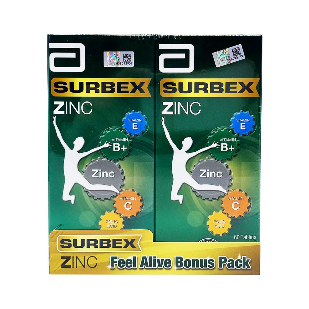 Surbex Zinc 60'S x2 (Abbott) Shopee Malaysia