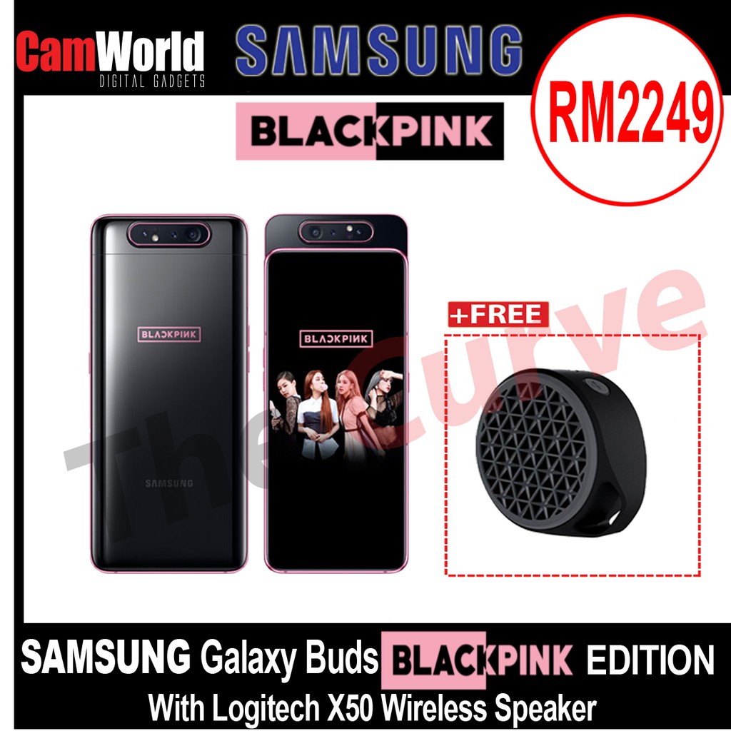 Samsung Galaxy A80 Blackpink Black Pink Edition With Logitech X50 Wireless Speaker Shopee Malaysia