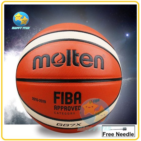 Ready Stock Molten GG7X Fiba Basketball New Official 7 PU basketball ball + Free Needle ，篮球 ball bola keranjang