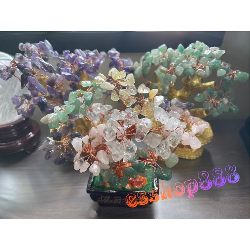 【现货】天然水晶招财树摆件/幸运树/许愿树/智慧树 Natural Crystal Lucky Tree Ornaments/Lucky Tree/Wishing Tree/Wisdom Tree