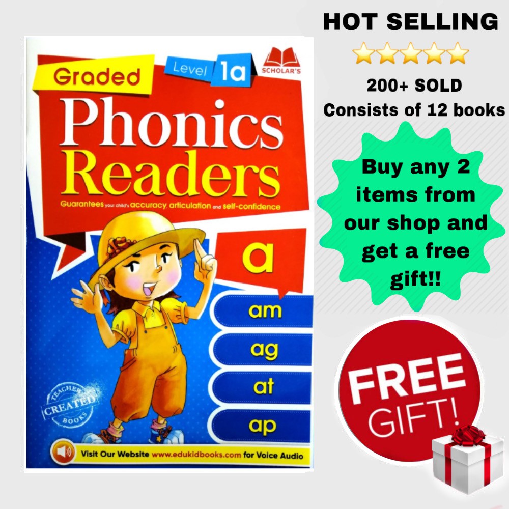 [FREE GIFT] Graded Phonics Readers (12 books set) for children Shopee Malaysia