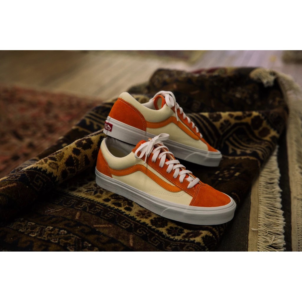 vans style 36 retro amberglow gold skate shoes