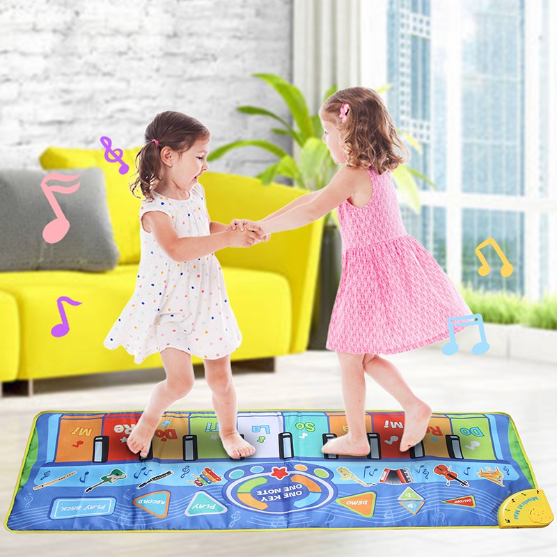 130x48cm Baby Musical Piano Play Mat Musical Toys With Different